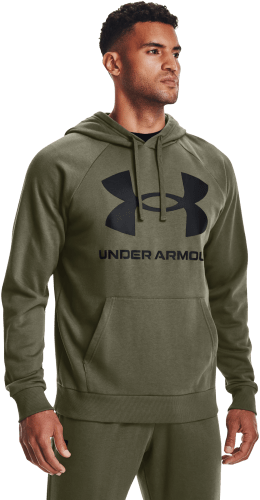 Mens green under armour hoodie store