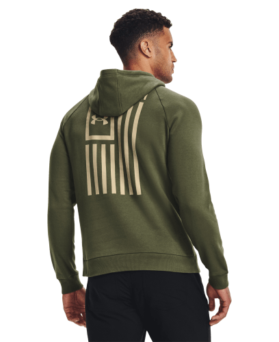 Under Armour Logo Men's Padel Hoodie - Marine Od Green/Black