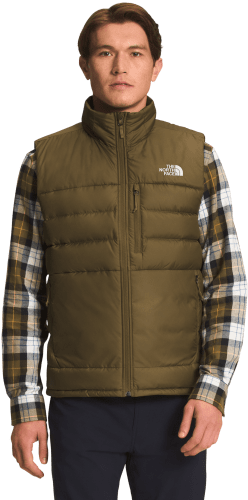 Olive green north face vest outlet