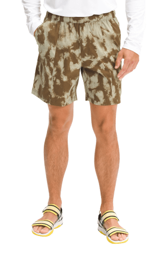 The north shop face camo shorts