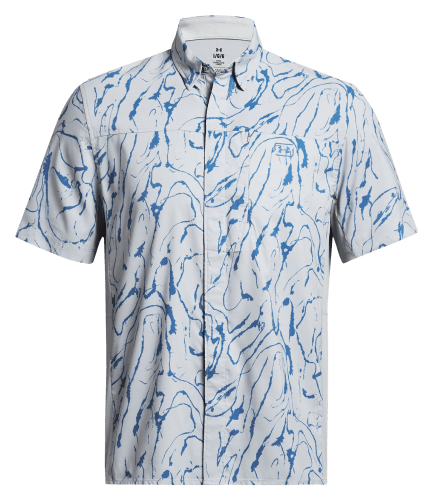 Under Armour Shorebreak Hybrid Printed Woven Short-Sleeve Shirt for Men