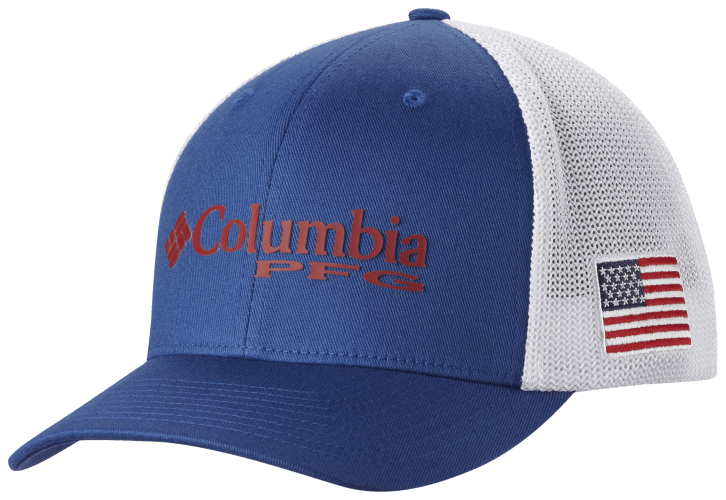 Columbia pfg fish flag mesh ball cap for men hotsell