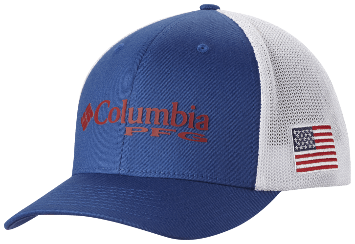 Columbia PHG Game Flag Mesh Ball Cap