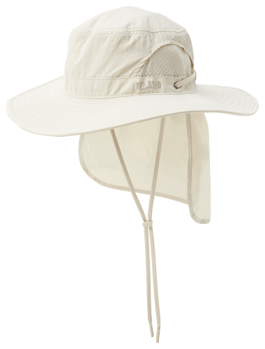 Hat with cape outlet