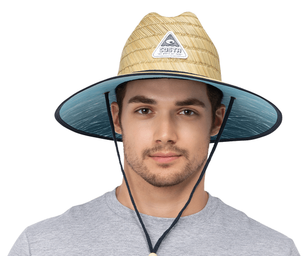 Costa Del Mar Lifeguard Swells Print Straw Hat