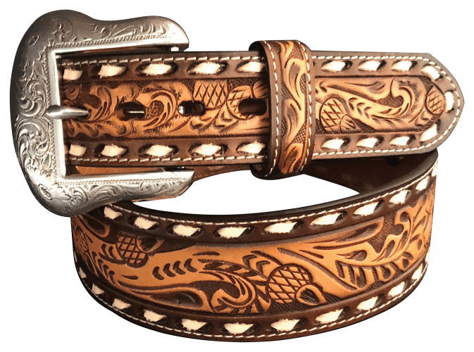 Tapered Floral Belt  Leather belt buckle, Custom leather belts, Leather  belts