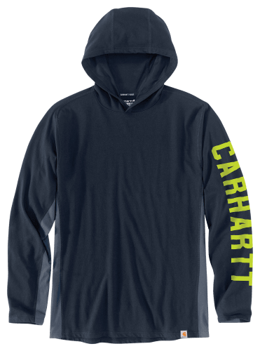 Carhartt Force Relaxed Fit Midweight Logo Graphic Long Sleeve Hooded T Shirt for Men Bass Pro Shops