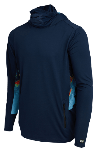 Pelagic Men's Exo-Tech Hooded Long Sleeve Fishing Shirt