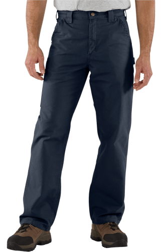 Carhartt Men's Relaxed Fit Dark Khaki Canvas Work Pants (29 X 32) in the  Pants department at