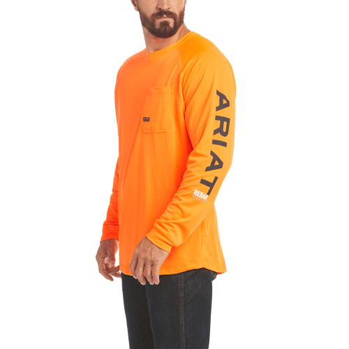 Neon orange sale t shirt mens