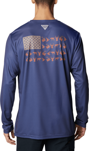 Columbia PHG Terminal Shot Game Flag Long-Sleeve Shirt for Men