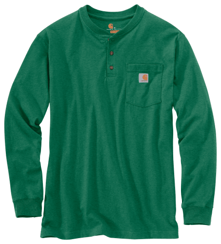 Carhartt men's workwear pocket henley clearance shirt