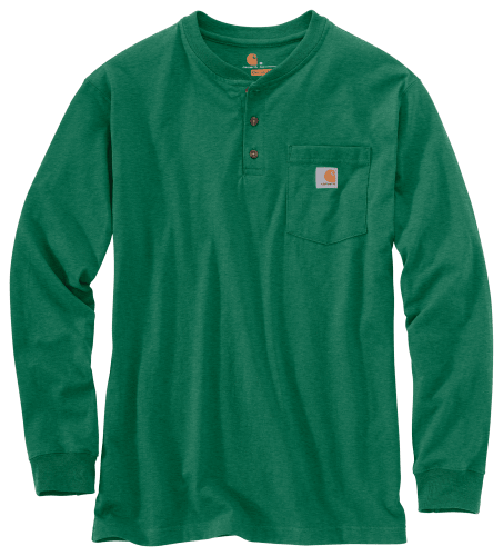 Carhartt Loose Fit Heavyweight Long-Sleeve Pocket Henley for Men