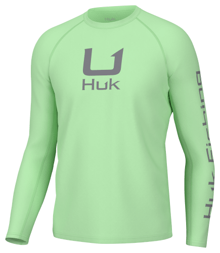 Huk Men's Icon Crew Long Sleeve Fishing Shirt