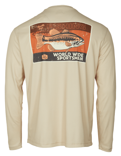 World Wide Sportsman 3D Cool Sublimated Built for Fishing Graphic  Long-Sleeve Shirt for Men