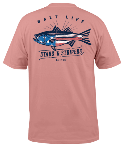 Salt Life Stars and Stripers Short-Sleeve Pocket T-Shirt for Men