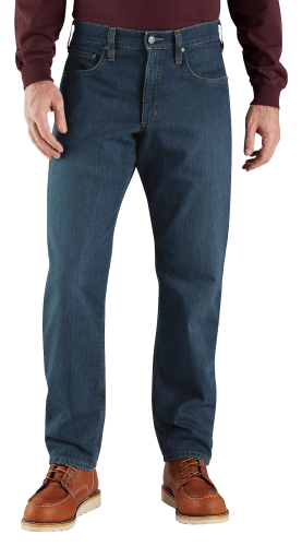 Carhartt Rugged Flex Relaxed-Fit Fleece-Lined 5-Pocket Jeans for