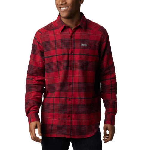 Columbia Cornell Woods Long-Sleeve Flannel Button-Down Shirt for