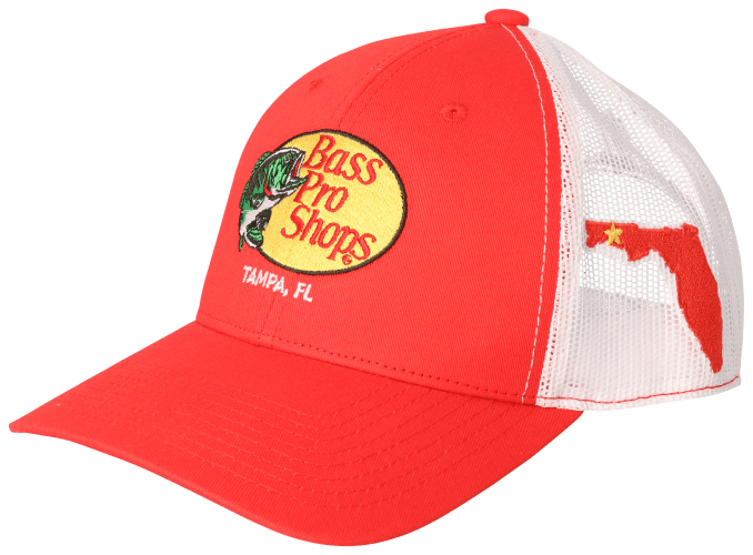 Bass Pro Shops Big Logo Outdoor Trucker Hat Mesh Cap Fishing