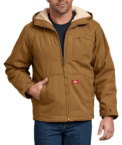 Sherpa zip-up hooded cardigan, Hooké