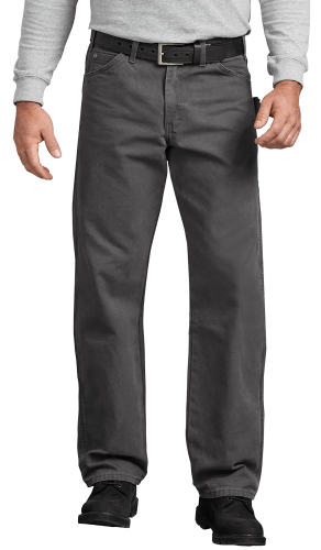 Dickies Men's Relaxed Fit Sanded Duck Carpenter Jeans - Rinsed