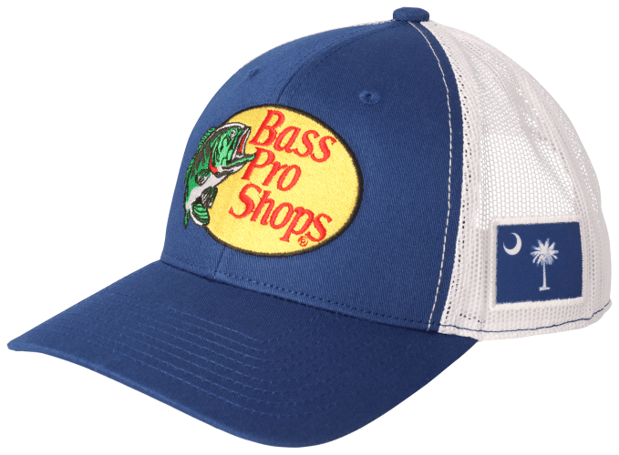 Bass Pro Shops Woodcut Logo and South Carolina Flag Snapback Cap