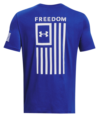 Under Armour Men's T-Shirt Medium Short Sleeve Freedom Flag Logo UA Tee