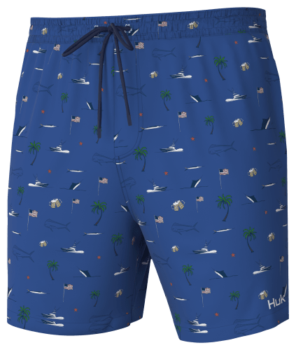 Huk Pursuit Volley Fish Beach Freedom Shorts for Men