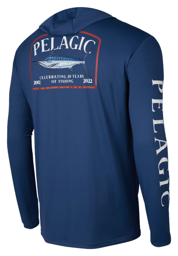 Pelagic Defcon Long-Sleeve Fishing Hoodie for Men - White - L