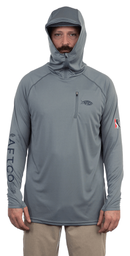 AFTCO Jason Christie Hooded Performance Long-Sleeve Shirt for Men