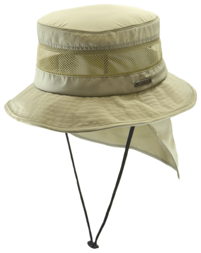 Hat with neck guard clearance