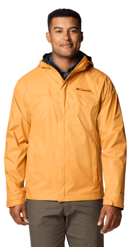 Columbia orange rain jacket discount