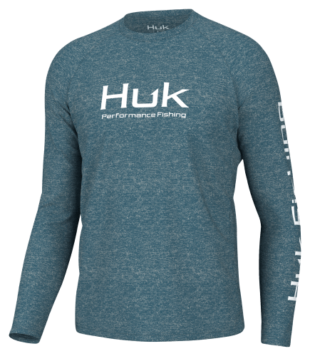 Huk Pursuit Heather Long Sleeve Shirt for Men Bass Pro Shops
