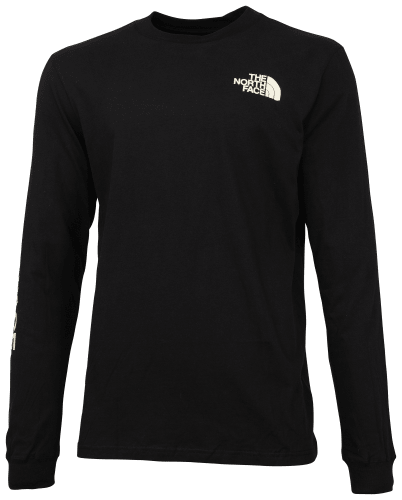 North face long sleeve t shirt grey sales