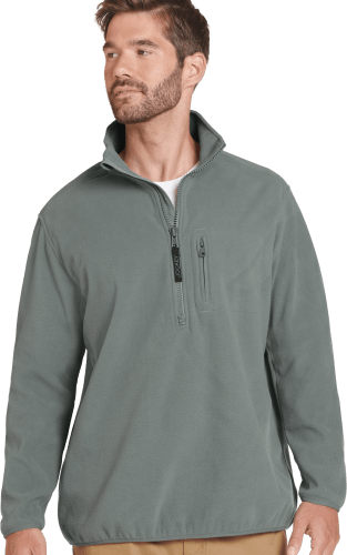 Plush half zip pullover discount