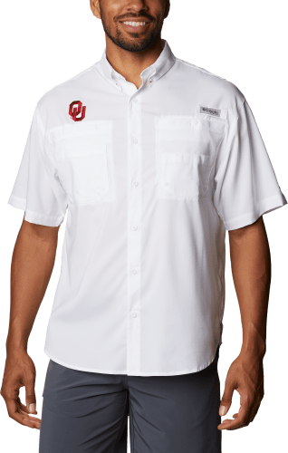 Columbia Collegiate PFG Tamiami Short-Sleeve Button-Down Shirt for