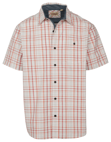 RedHead Yarn-Dyed Madras Plaid Short-Sleeve Shirt for Men