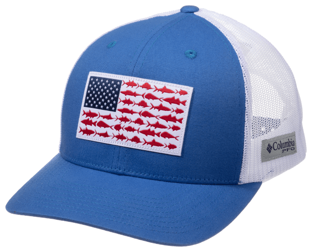 Columbia PFG Mesh Snapback Fish Flag Ball Cap Bass Pro Shops