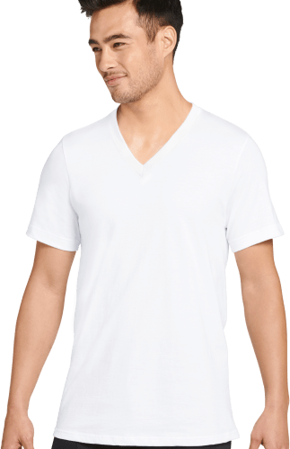 Jockey Made In America Collection V-Neck Short-Sleeve T-Shirt for Men 2-Pack