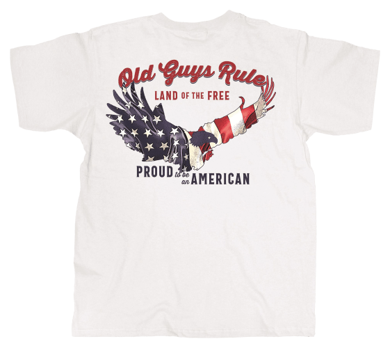 Old Guys Rule Land of the Free Short-Sleeve T-Shirt for Men