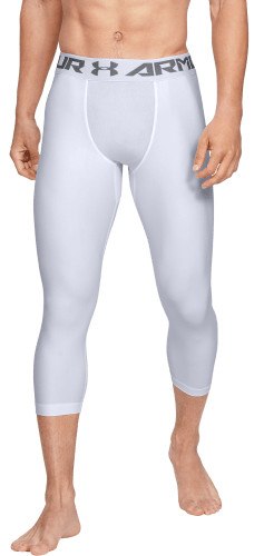  Under Armour Mens Heatgear Armour Leggings, White