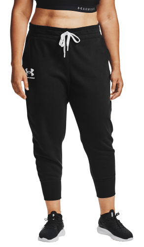 Under Armour Training Rival fleece embroidered sweatpants in black