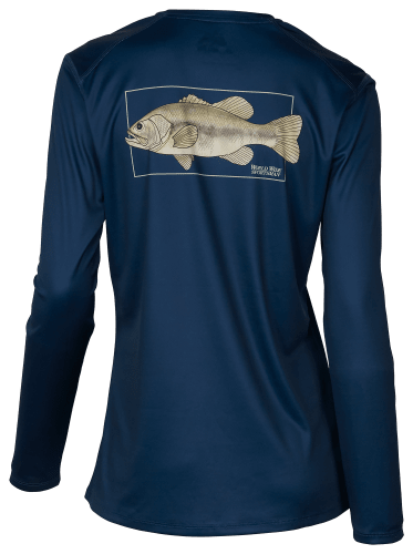 Reel Life Blue UV Long Sleeve Sz M Mens Fishing Sport Athletic Shirt  Graphic Top