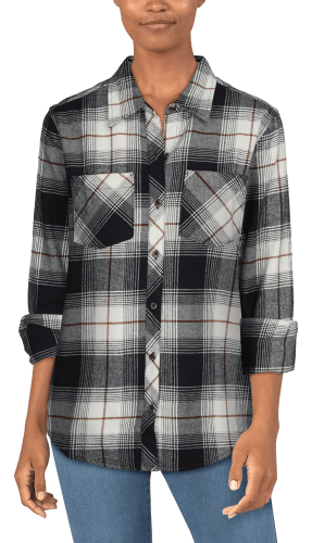  Womens Flannel 100% Cotton Nightgown Button Down