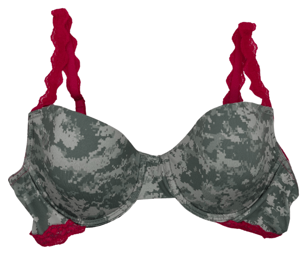 Wilderness Dreams Atlas Camo and Fuchsia Lace T Shirt Bra for