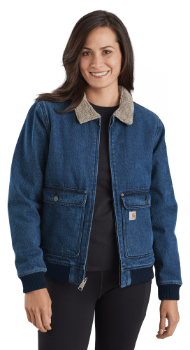 Carhartt Relaxed Fit SHERPA-LINED DENIM Jacket