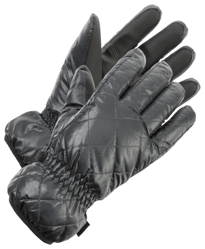 Quilted Gloves in Black