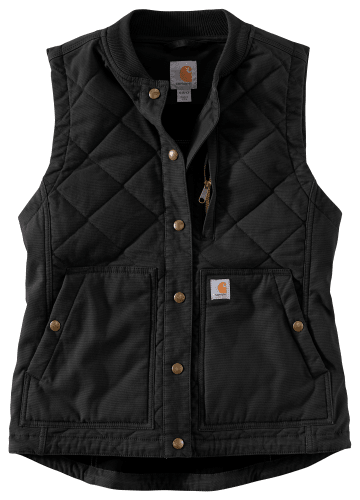 Carhartt Women's Brown Polyester Puffer Vest (Small)