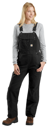 Carhartt Men's Duck Zip-To-Hip Bib Overall - Quilt Lined 