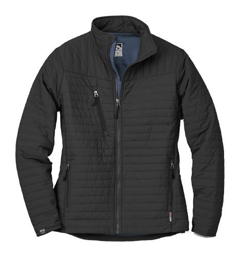 Ladies black quilted jacket clearance